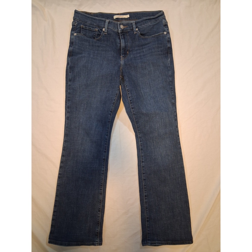 Levis Classic Bootcut Jeans Womens 6 Dark Wash Blue Denim Mid Rise